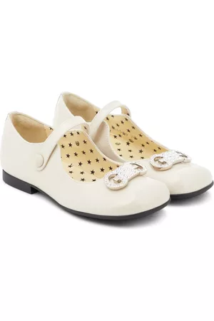 Gucci Kids Ballerinas - Horsebit patent leather ballet flats