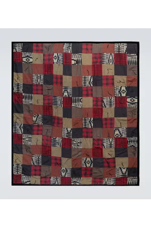 Ralph Lauren Patchwork cotton and wool-blend blanket