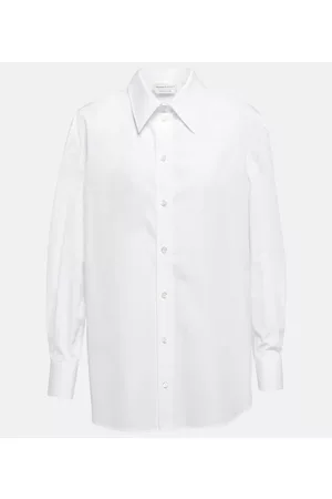 Alexander McQueen Pure cotton button-down blouse