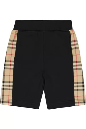 Burberry VIntage Check paneled jersey shorts