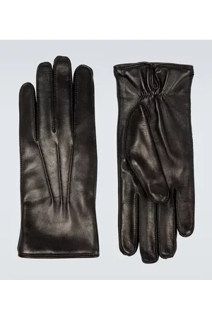 Loro Piana Harris leather gloves