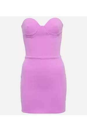 ALEX PERRY Clay bustier crÃªpe minidress