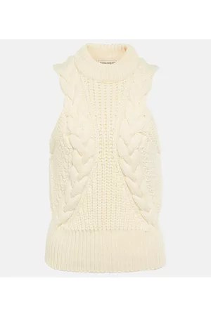 Alexander McQueen Cable-knit wool vest