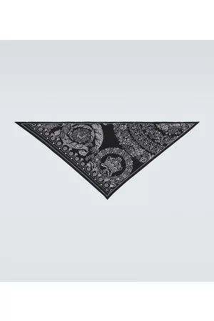 VERSACE Men Scarves - Barocco embellished silk scarf