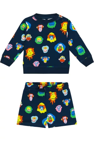 Stella McCartney Baby cotton sweatshirt and shorts set