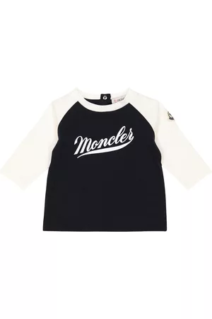 Moncler Tops - Baby cotton-blend jersey top