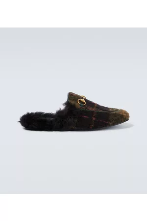 Gucci Men Slippers - Princetown faux fur slippers