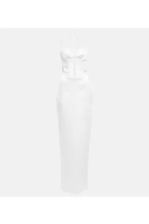 Rasario Bustier satin gown