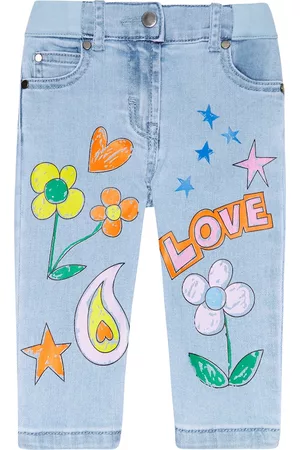 Stella McCartney Baby embroidered jeans