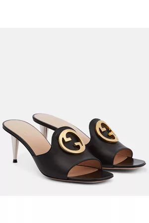Gucci Blondie leather mules