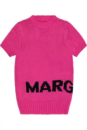 Maison Margiela Kids Blouses - Logo cotton-blend sweater