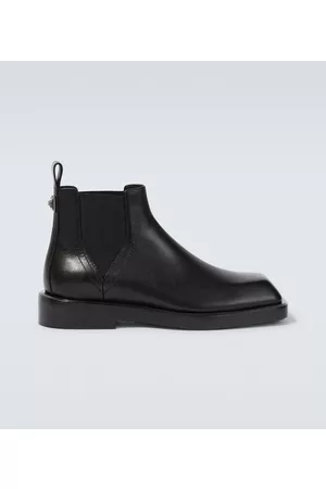 VERSACE Leather Chelsea boots