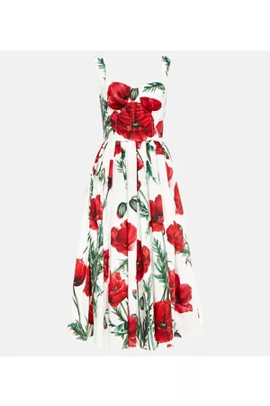 Dolce & Gabbana Floral cotton midi dress