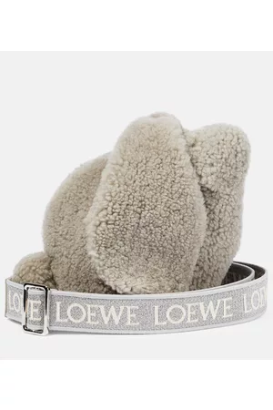 Loewe Bunny Small shearling shoulder bag