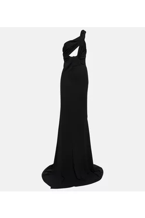 The Attico Halterneck jersey gown