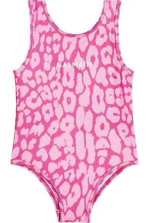 Balmain Baby leopard-print swimsuit
