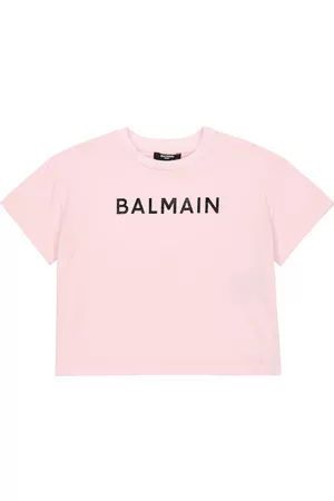 Balmain Kids T-shirts - Logo cotton jersey T-shirt