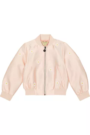 Stella McCartney Embroidered satin bomber jacket