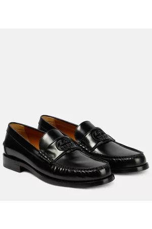 Gucci GG cutout leather loafers