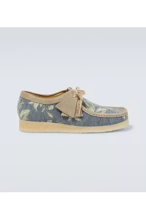 Clarks Wallabee floral jacquard moccasins