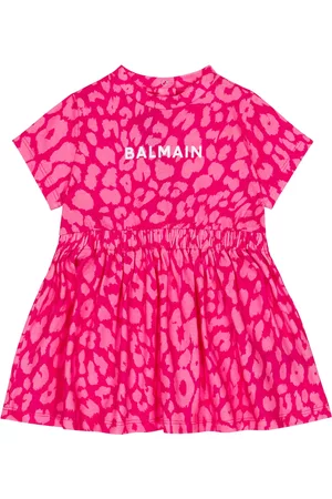 Balmain Baby leopard-print cotton dress