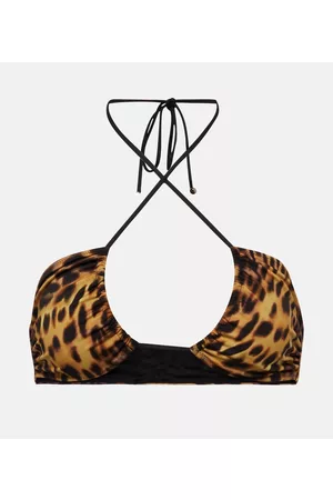 Stella McCartney Women Bikini Tops - Printed halterneck bikini top