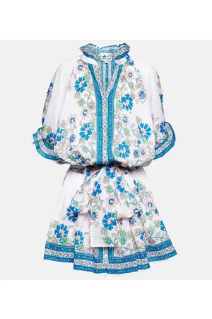 Juliet Dunn Women Casual Dresses - Floral cotton shirt minidress