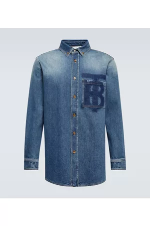 Burberry Men Jeans - Cotton denim shirt