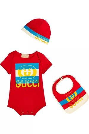 Gucci Bodysuits & All-In-Ones - Baby cotton bodysuit, bib and hat set