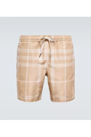 Burberry Men Swim Shorts - Check swim trunks