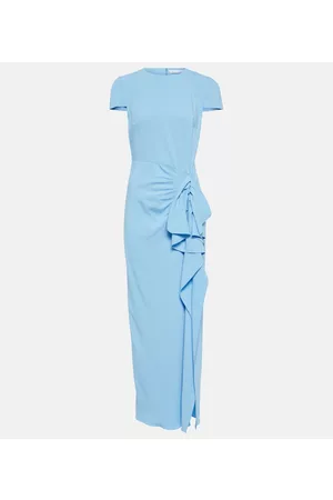 Oscar de la Renta Women Midi Dresses - Ruffle-trimmed midi dress