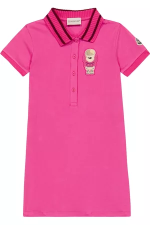 Moncler Girls Polo T-Shirts - Cotton-blend piquÃ© polo dress