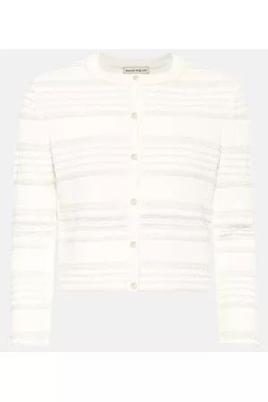 Alexander McQueen Women Sweatshirts - Cropped cardigan