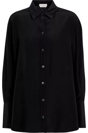 Alexander McQueen Women Chiffon Tops - Silk chiffon shirt