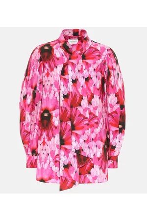 Alexander McQueen Women Shirts - Floral cotton shirt