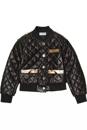 Moschino Quilted Jackets - Quilted faux leather jacket