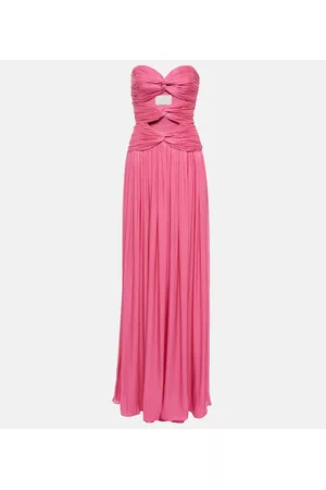Costarellos Women Evening Dresses & Gowns - Ambria gathered cutout gown