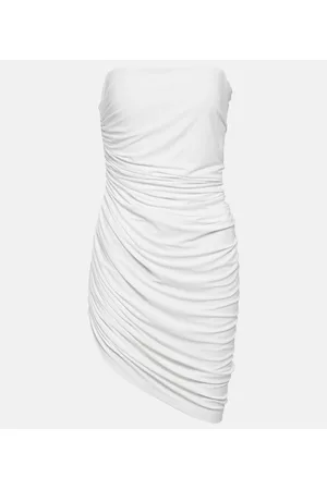 Norma Kamali Women Asymmetrical Dresses - Diana asymmetric minidress