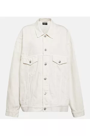 Balenciaga Women Jackets - Mirror cotton jacket