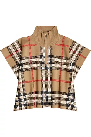 Burberry Accessories - Ginny checked wool-blend poncho