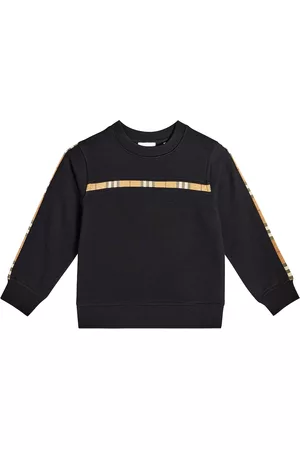Burberry Kids Sweatshirts - Vintage Check paneled jersey sweatshirt