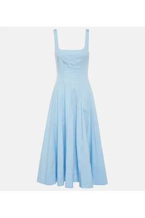Staud Women Pleated Dresses - Wells pleated dress