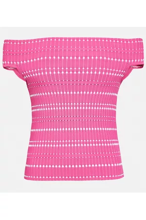 Alexander McQueen Women Tops - Ribbed-knit top