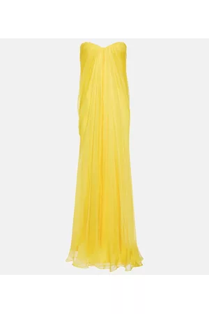 Alexander McQueen Women Evening Dresses & Gowns - Draped silk chiffon gown