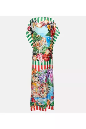 Dolce & Gabbana Women Swimwear - Portofino printed silk twill kaftan