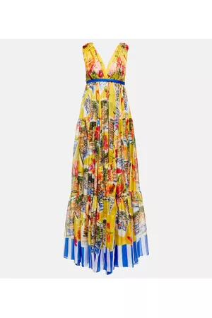 Dolce & Gabbana Women Printed & Patterned Dresses - Portofino printed silk chiffon gown