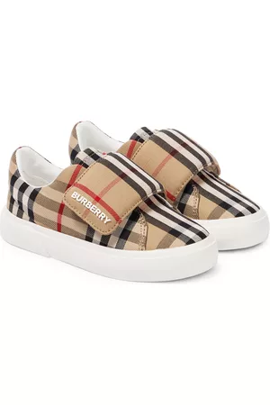 Burberry Kids Canvas Sneakers - Vintage Check canvas sneakers