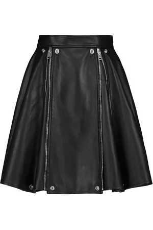 Alexander McQueen Women Mini Skirts - Leather miniskirt