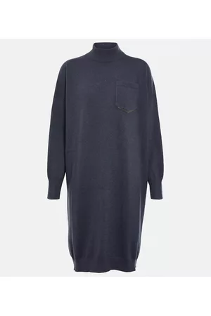 Brunello Cucinelli Women Knit & Sweater Dresses - Embellished cashmere sweater dress