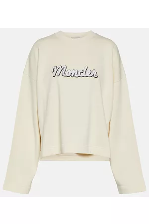 Moncler Women Sweatshirts - Printed cotton-blend sweatshirt